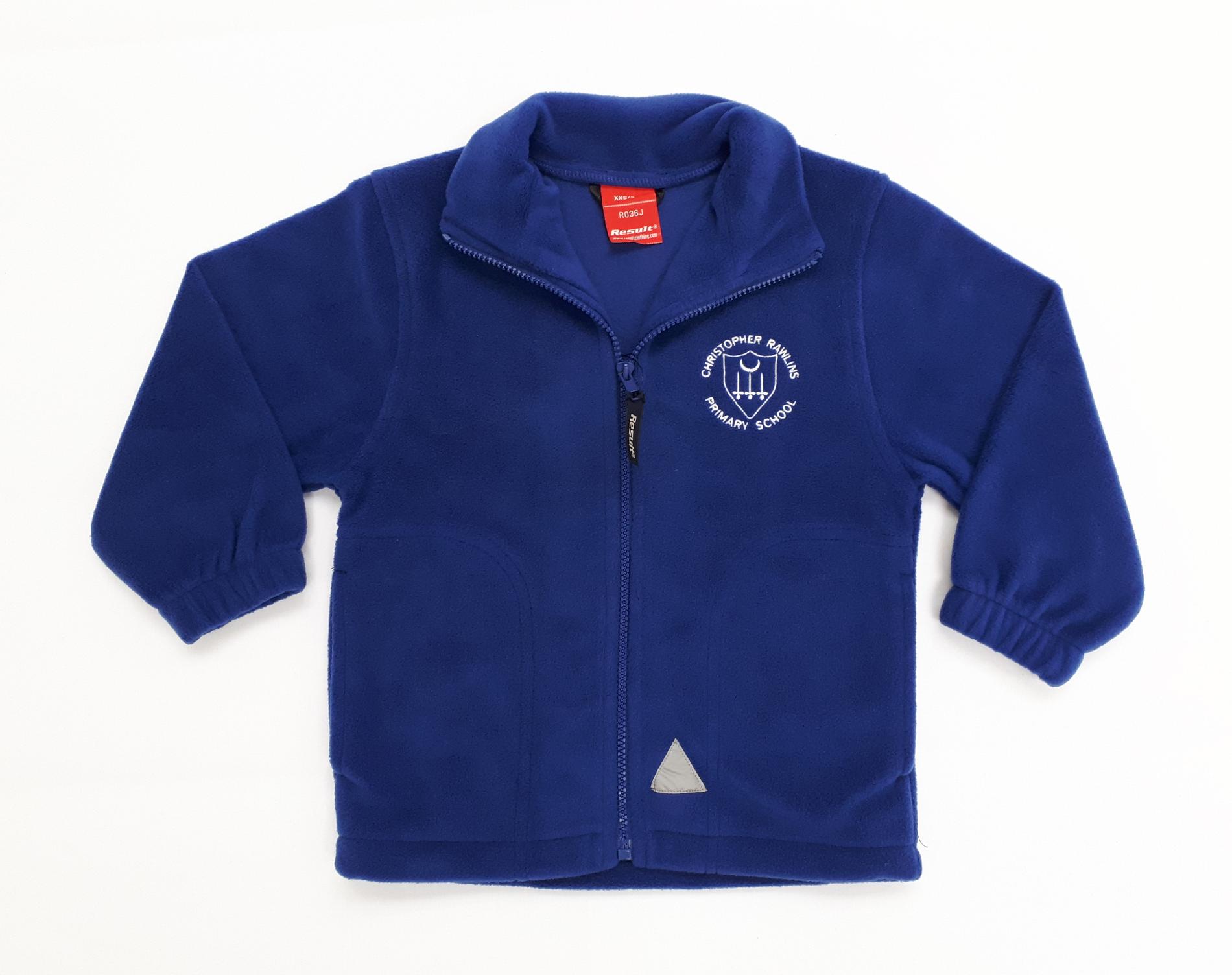 Christopher Rawlins Full Zip Fleece Cross Embroidery