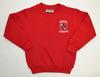 Deddington Red Round Neck Sweatshirt