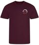 King's Sutton Burgundy Polyester P.E T-Shirt (Badged) 
